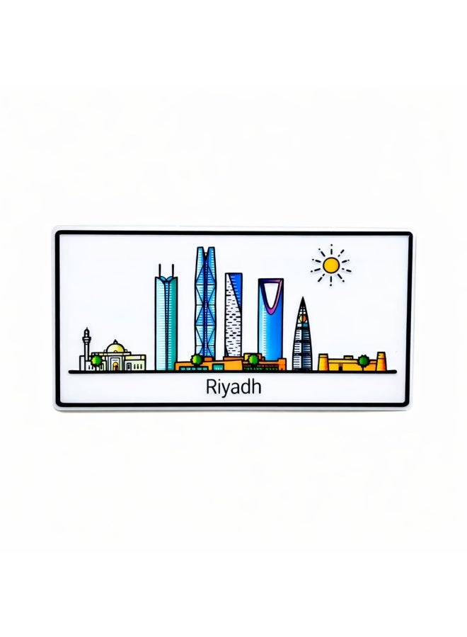 Riyadh City 3D Fridge Magnet Set of 2 – Colorful Skyline Design with Arabic & English Text, Saudi Arabia Souvenir for Home Décor, Travel Collectible, Gift Item for Tourists & Riyadh Lovers - Image 5
